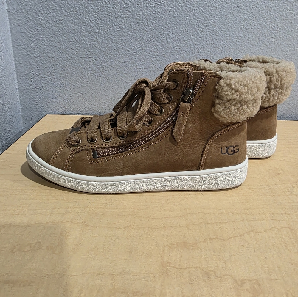 UGG Women's Brown High-Top Sneakers Size 5.5 - Picture 2 of 12